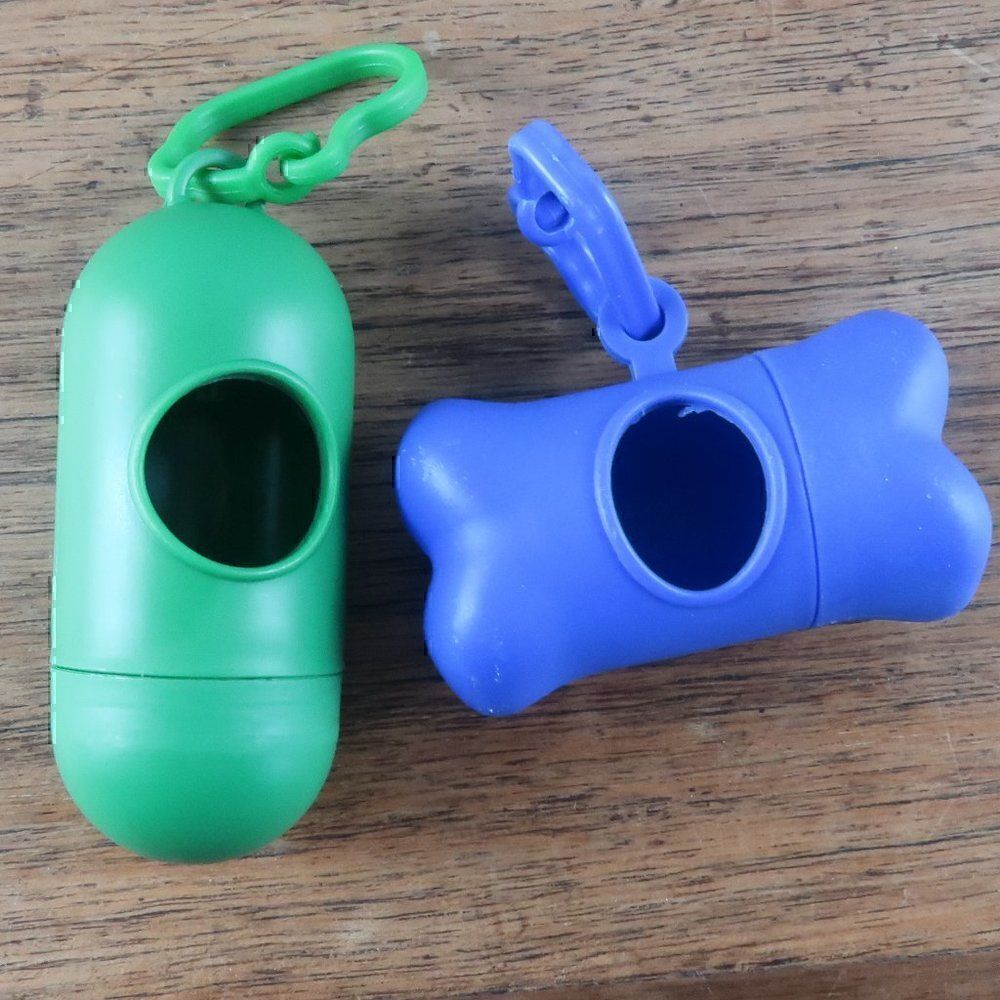 WASTE BAG PLASTIC HOLDERS BY FRISCO TWO IN THE BUNDLE HAS BELT CLIP